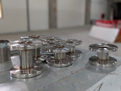 Tronsoane din inox cu flanșe, inox 1.4301